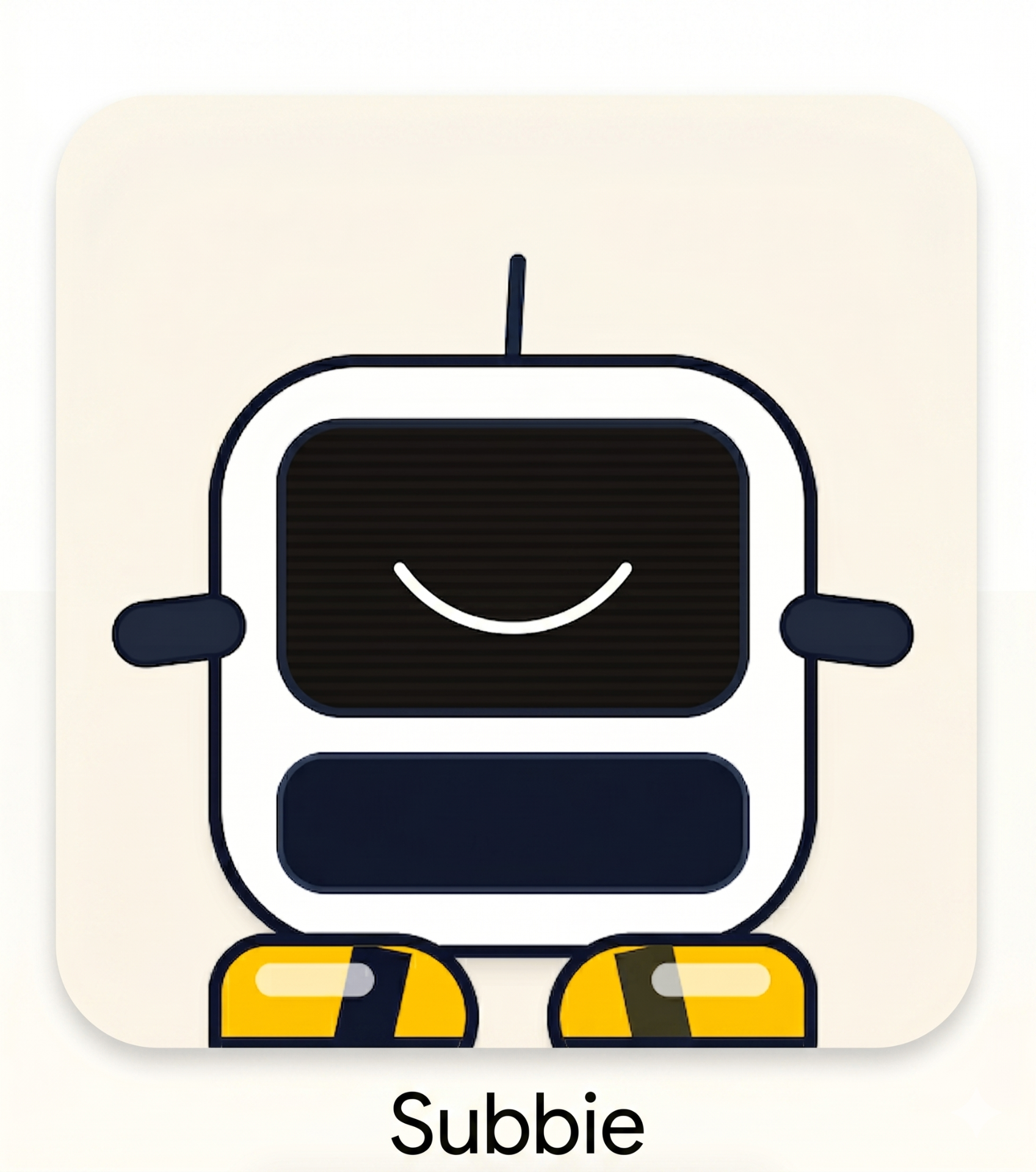 Subbie, the friendly inbox-cleanup robot mascot